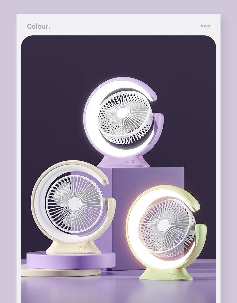 # Rotating Desk Lamp Fan