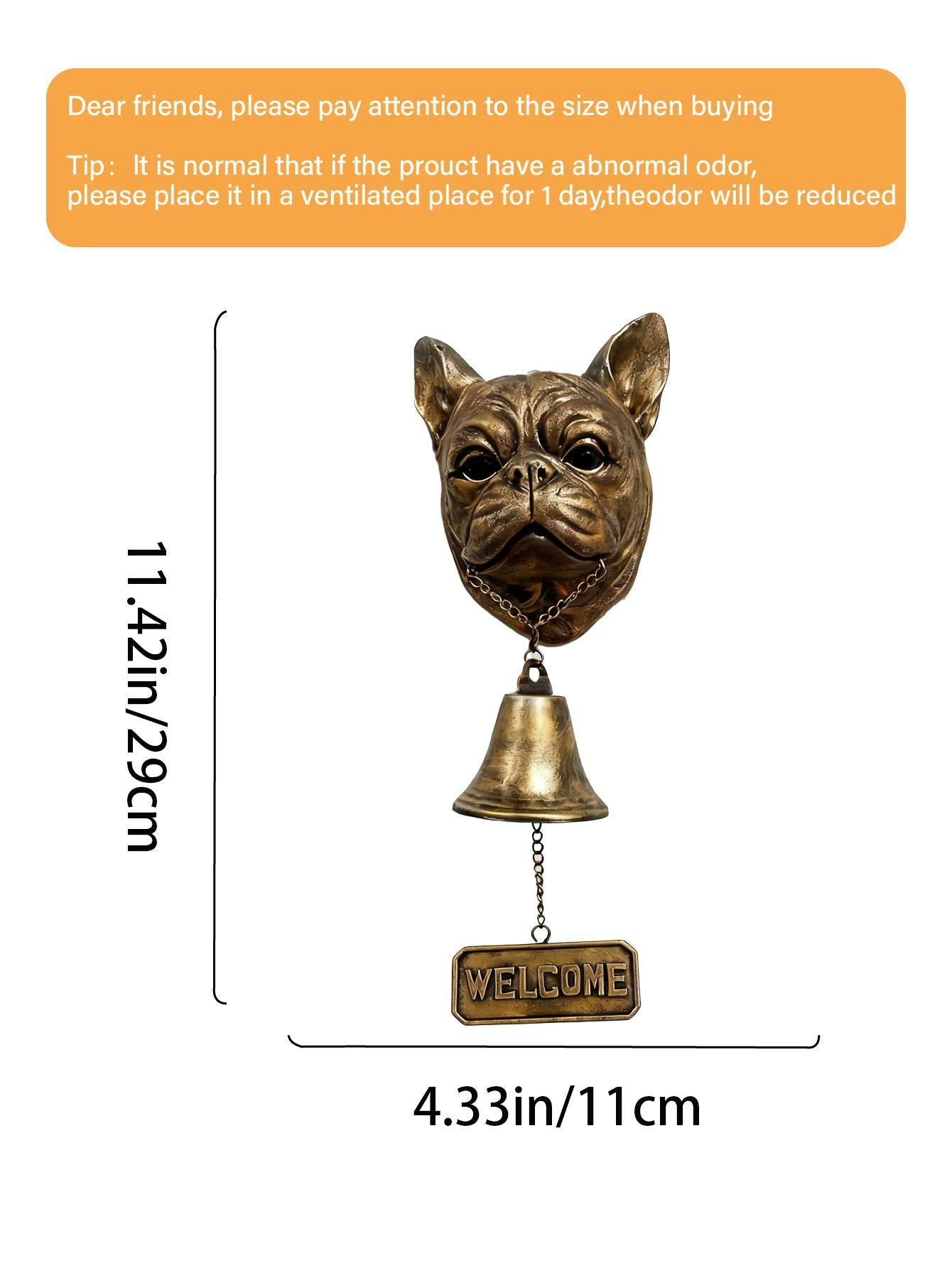 # Retro Gold Animal-Shaped Doorbell Pendant