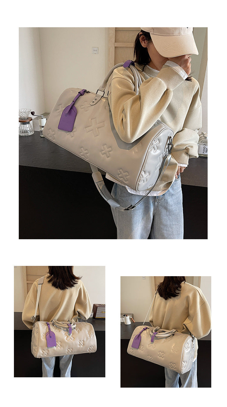 Stylish Large-Capacity PU Travel Handbag