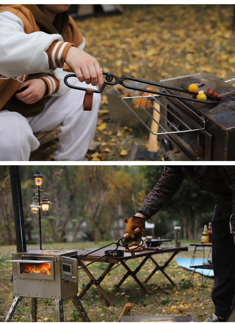 # Extended Anti-Scalding Charcoal Tongs for Outdoor Use