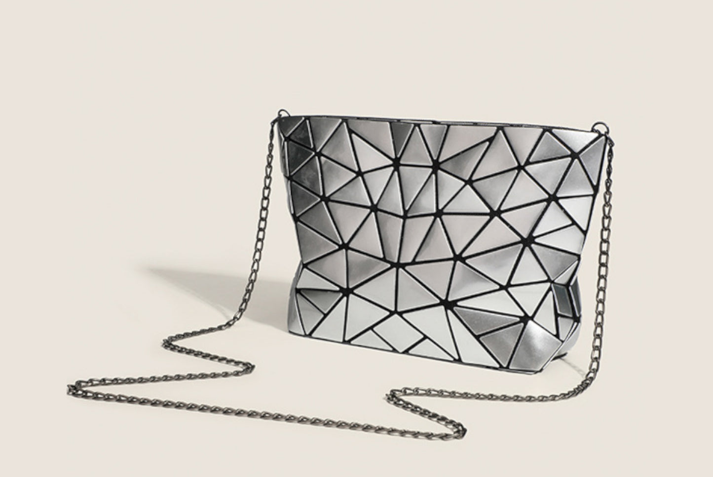 Simple Triangular-Patch Women's Bag