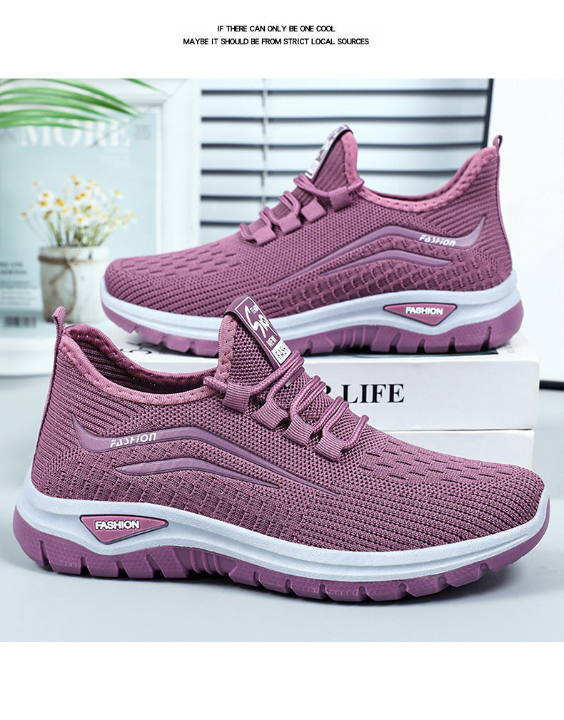 Women's Platform Flyknit Casual Sneakers