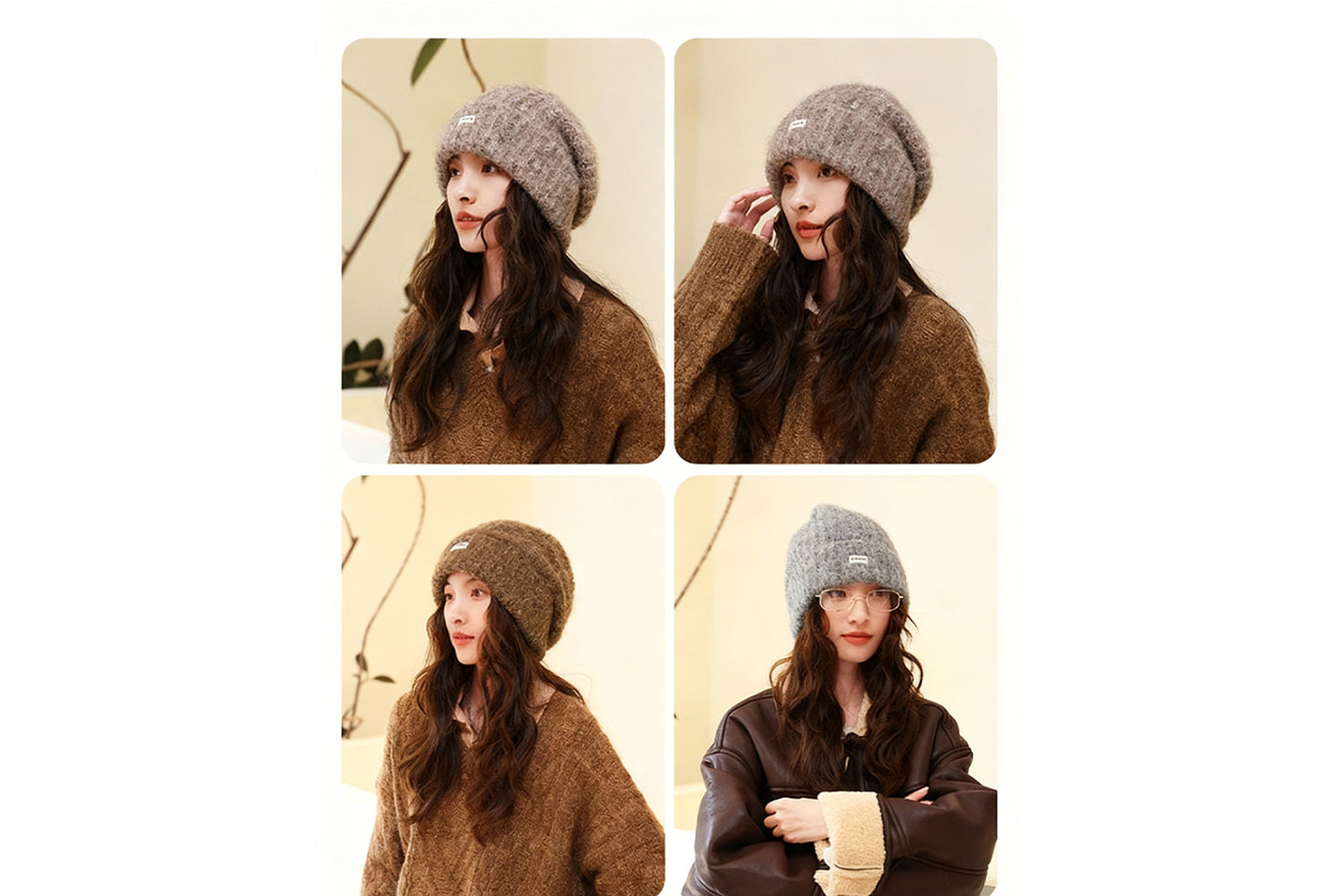 Warm Knitted Beanie with Ear flaps