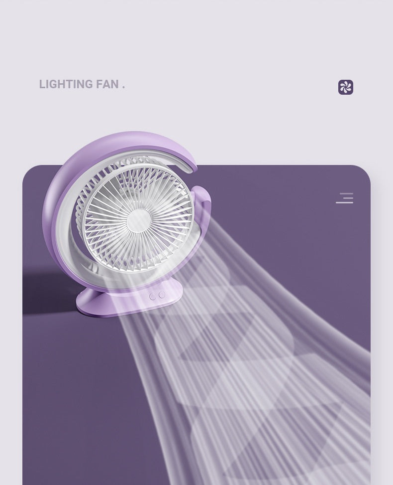 # Rotating Desk Lamp Fan