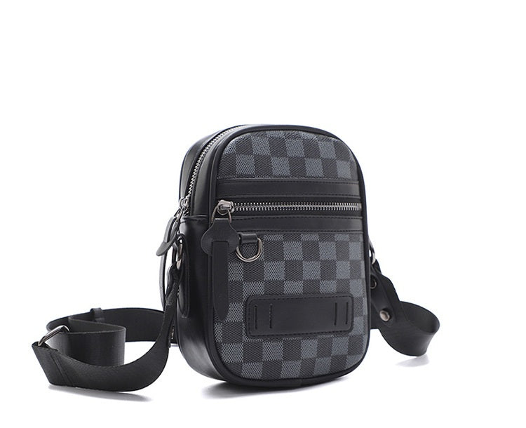 Business Men's Quilted Shoulder Bag
