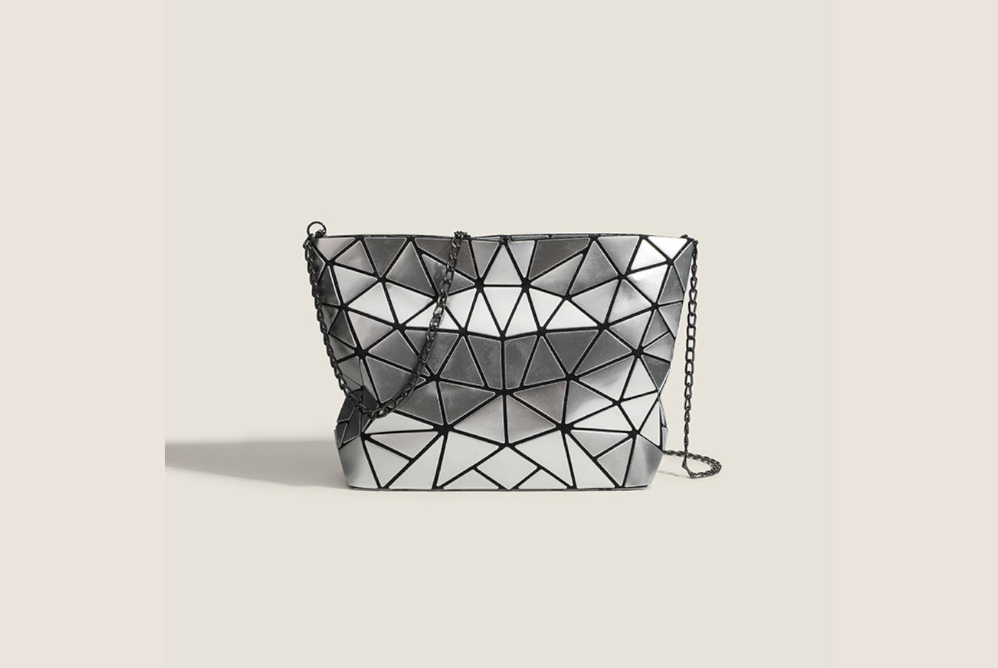 Simple Triangular-Patch Women's Bag