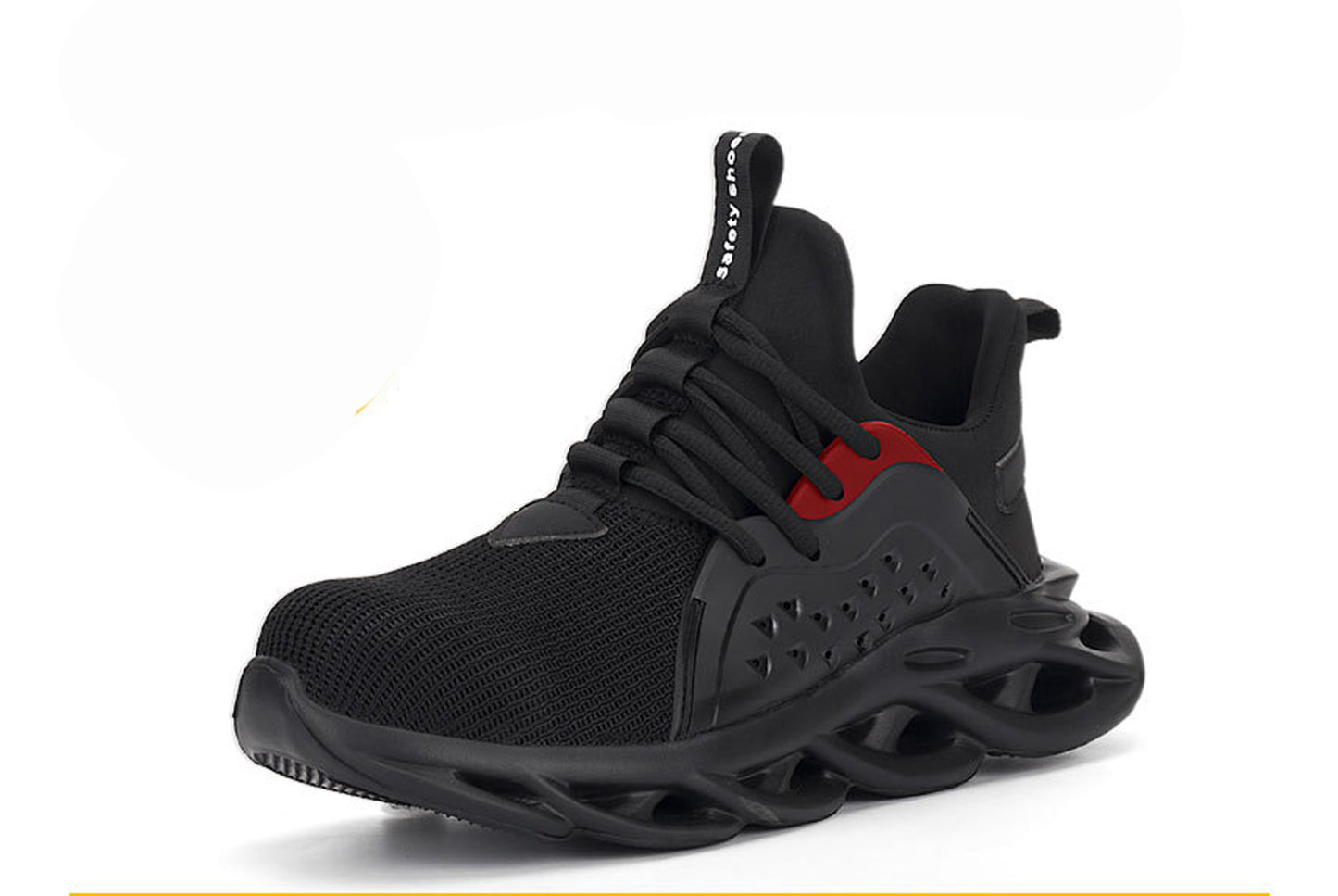 Men's Breathable Flyknit Safety Work Shoes