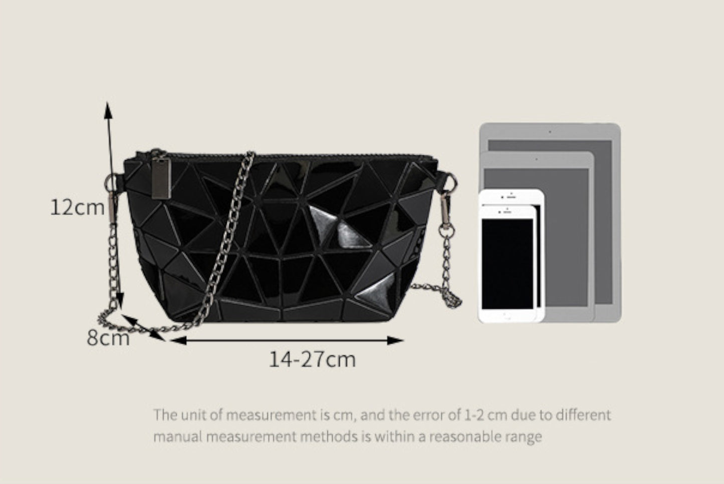 Geometric Diamond Checkered Versatile Shoulder Bag