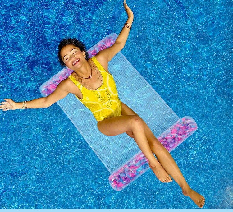# Eco-friendly PVC Mesh Backrest Inflatable Floating Bed