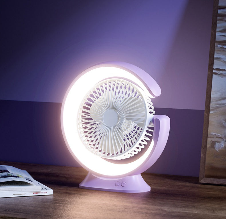 # Rotating Desk Lamp Fan