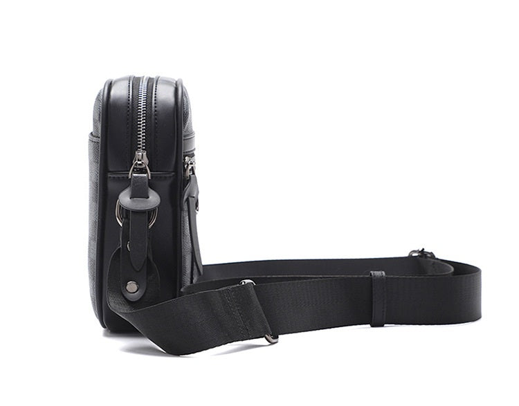 Business Men's Quilted Shoulder Bag