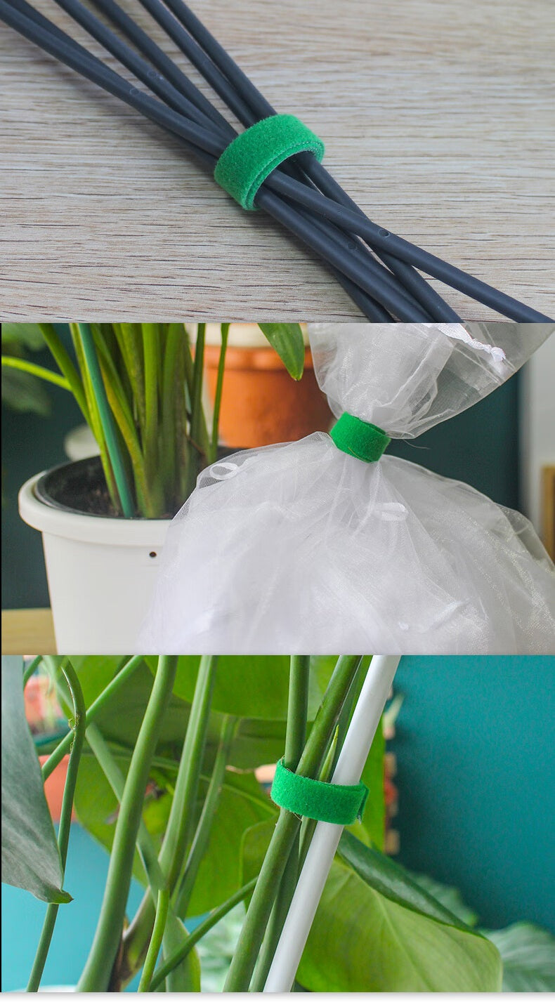 Self-Adhesive Velcro Cable Ties for Green Plants and Gardening