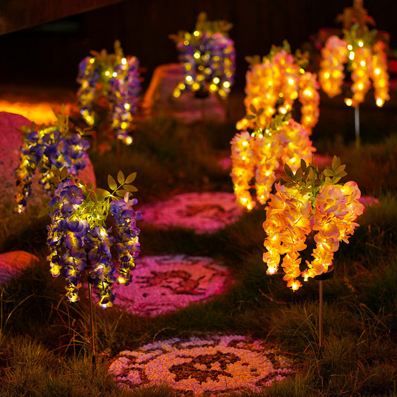 # Solar-Powered Wisteria LED Landscape Light for Courtyards and Lawns