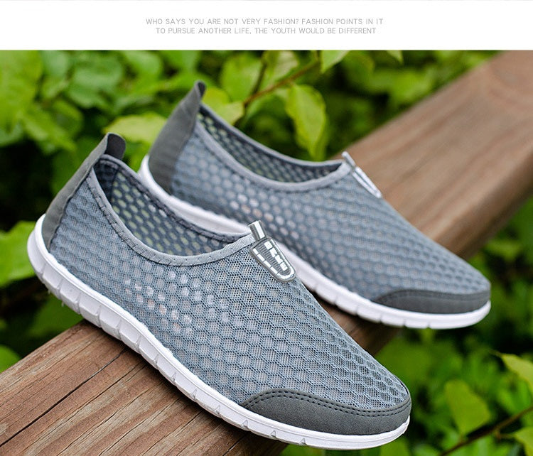 Men's Summer Breathable Hollow-Out Mesh Shoes