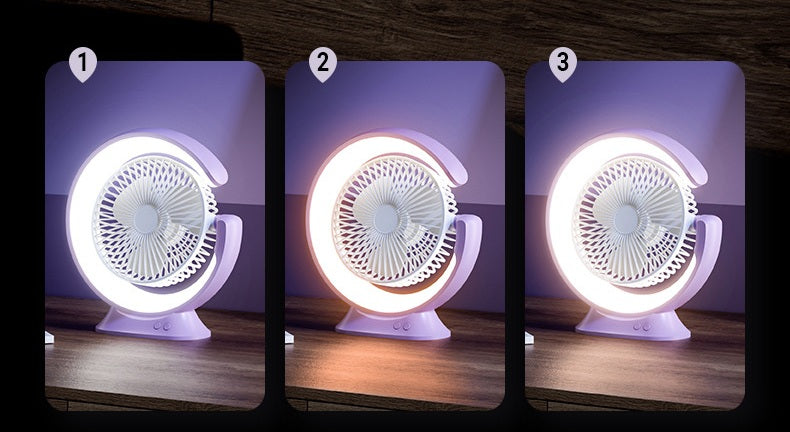 # Rotating Desk Lamp Fan