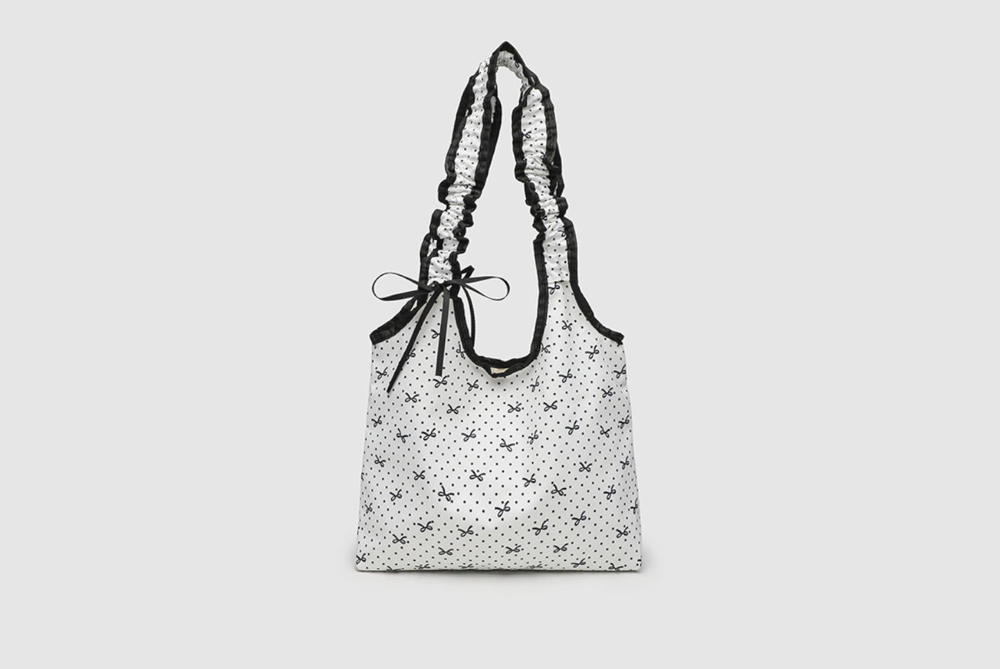 Bow Polka Dot Canvas Bag