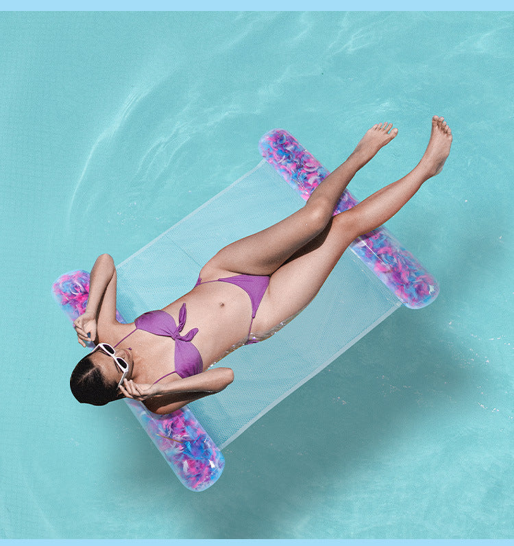 # Eco-friendly PVC Mesh Backrest Inflatable Floating Bed