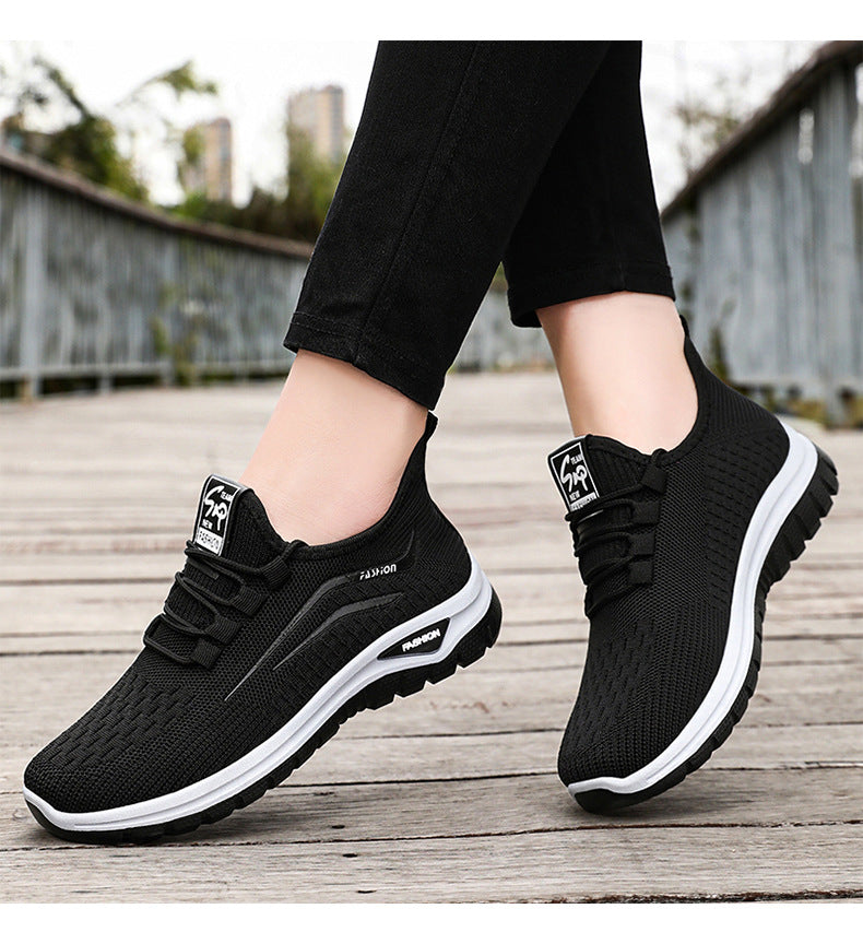 Women's Platform Flyknit Casual Sneakers