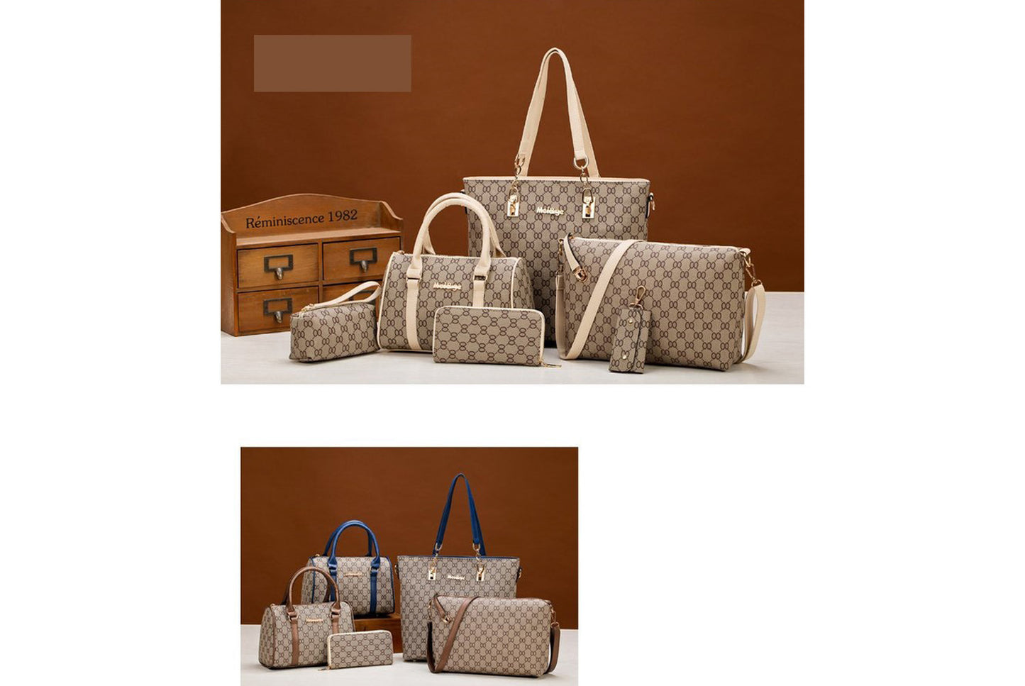 Stylish Six-Piece Mother-Daughter Bag Set