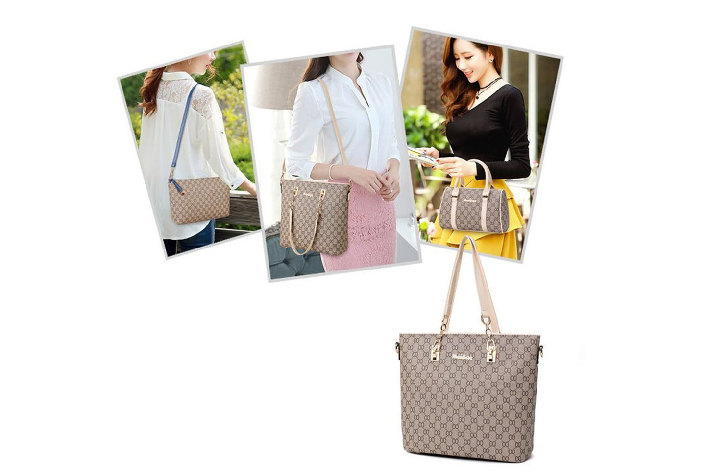 Stylish Six-Piece Mother-Daughter Bag Set
