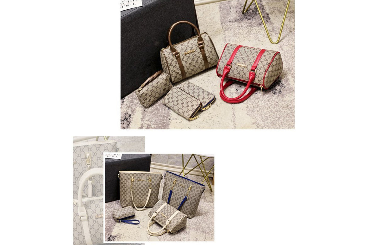 Stylish Six-Piece Mother-Daughter Bag Set