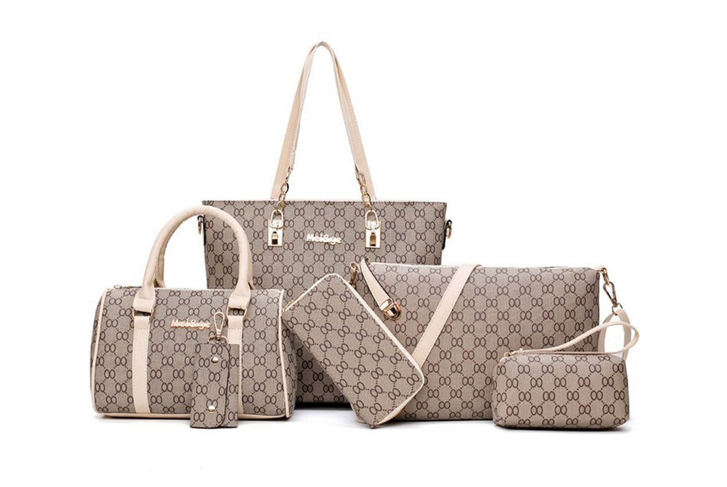 Stylish Six-Piece Mother-Daughter Bag Set