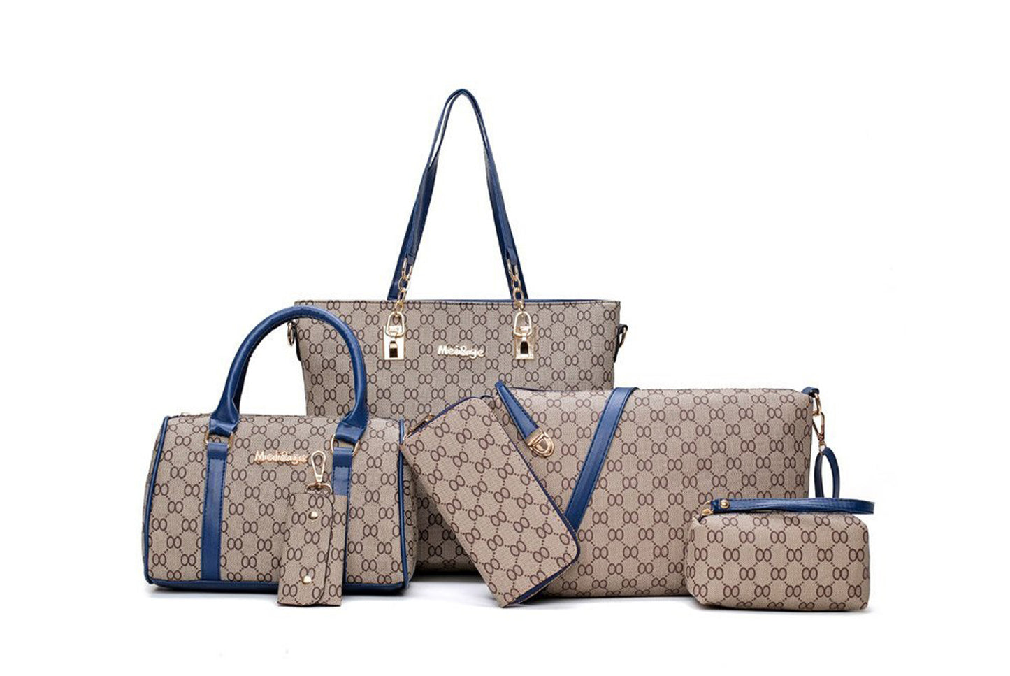 Stylish Six-Piece Mother-Daughter Bag Set