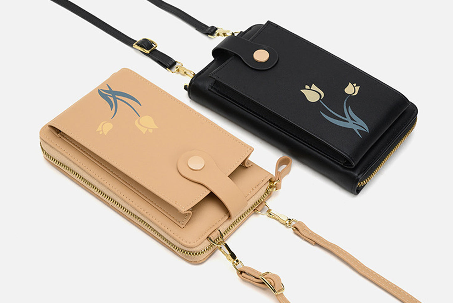 Flower Mini Vertical Phone Bag