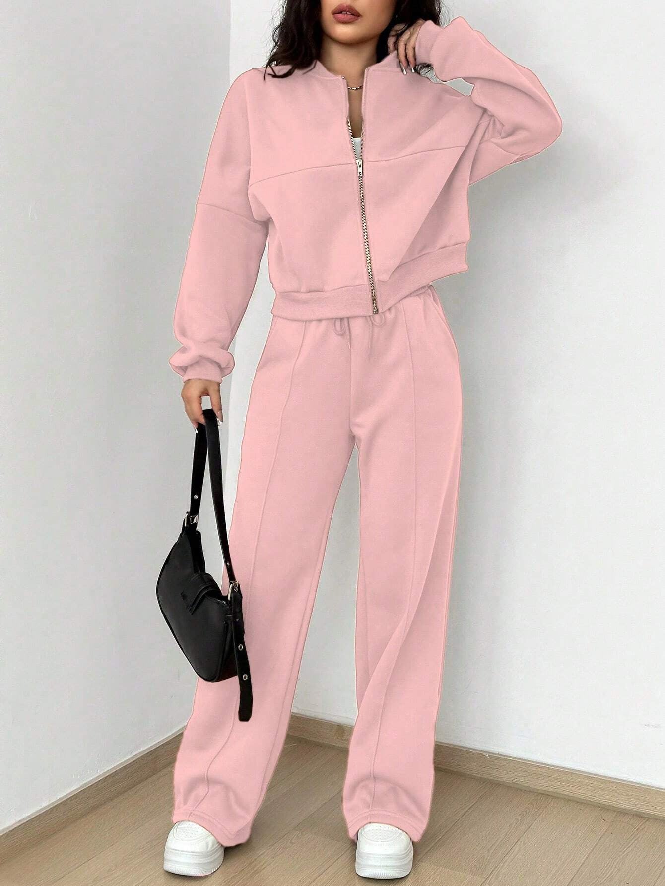 **Trendy Cardigan Slim Fit Two-Piece Set for Women**