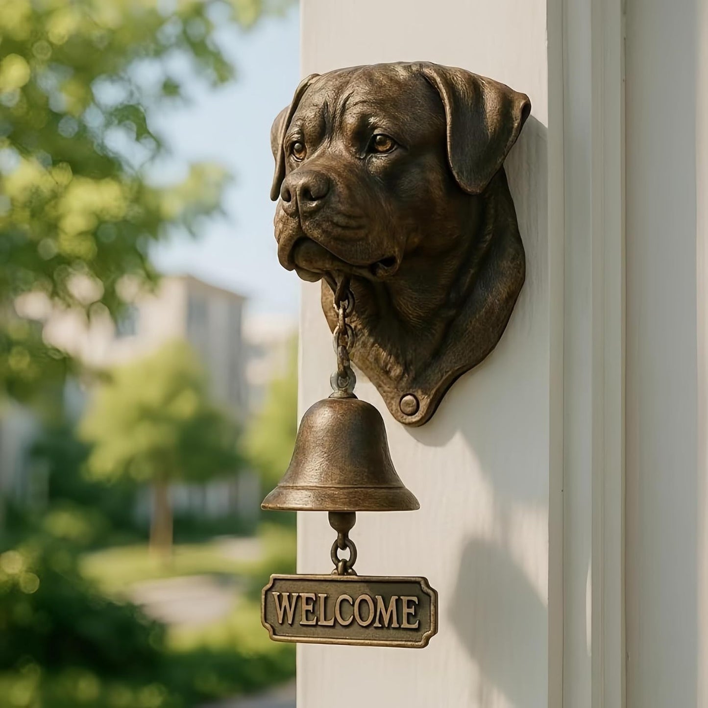 # Retro Gold Animal-Shaped Doorbell Pendant