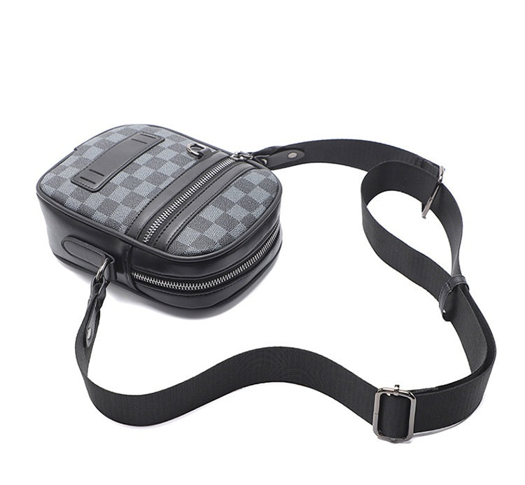 Business Men's Quilted Shoulder Bag