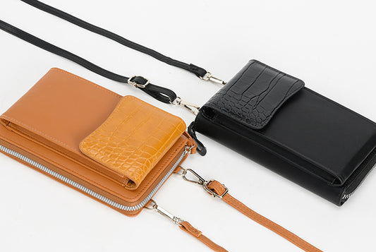 Stylish soft leather phone bag