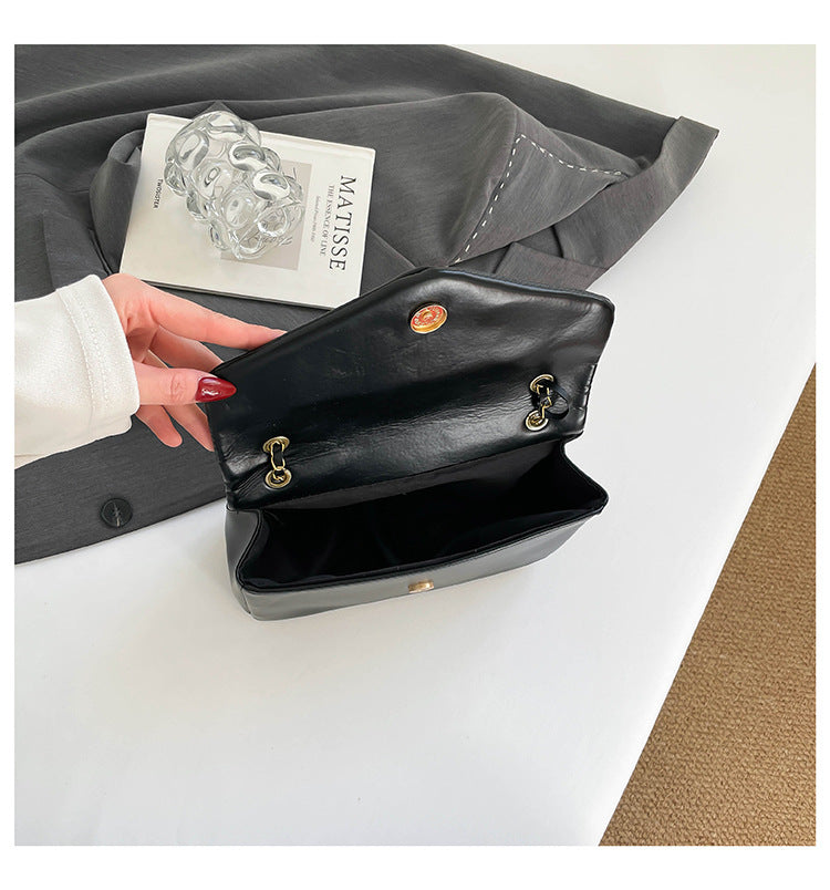 # Lambskin Textured Cloud Shoulder/Crossbody Bag