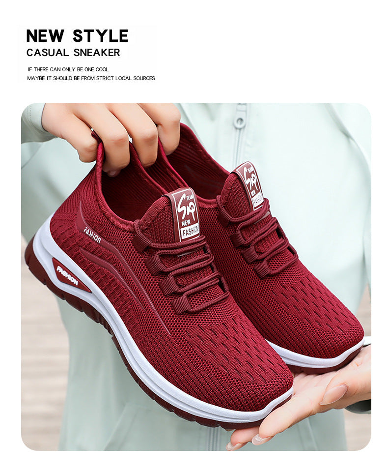 Women's Platform Flyknit Casual Sneakers
