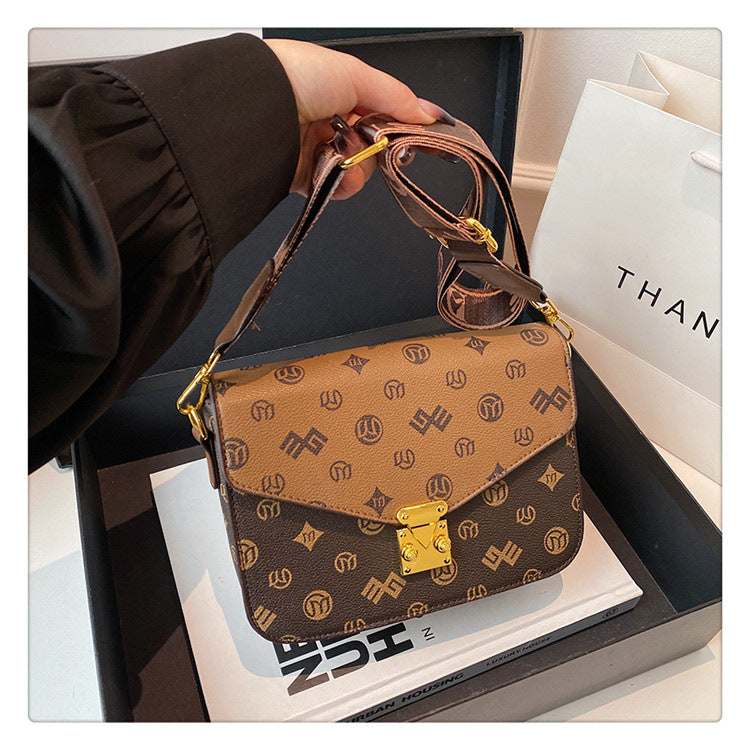 Retro small square bag hand-held shoulder bag