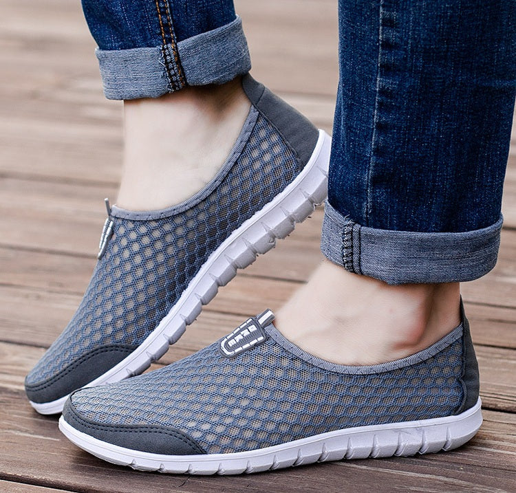 Men's Summer Breathable Hollow-Out Mesh Shoes