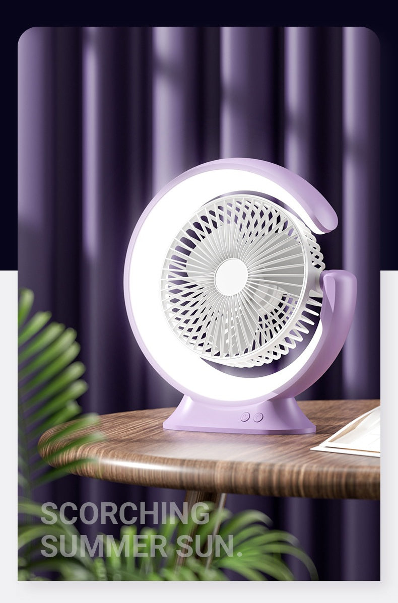# Rotating Desk Lamp Fan