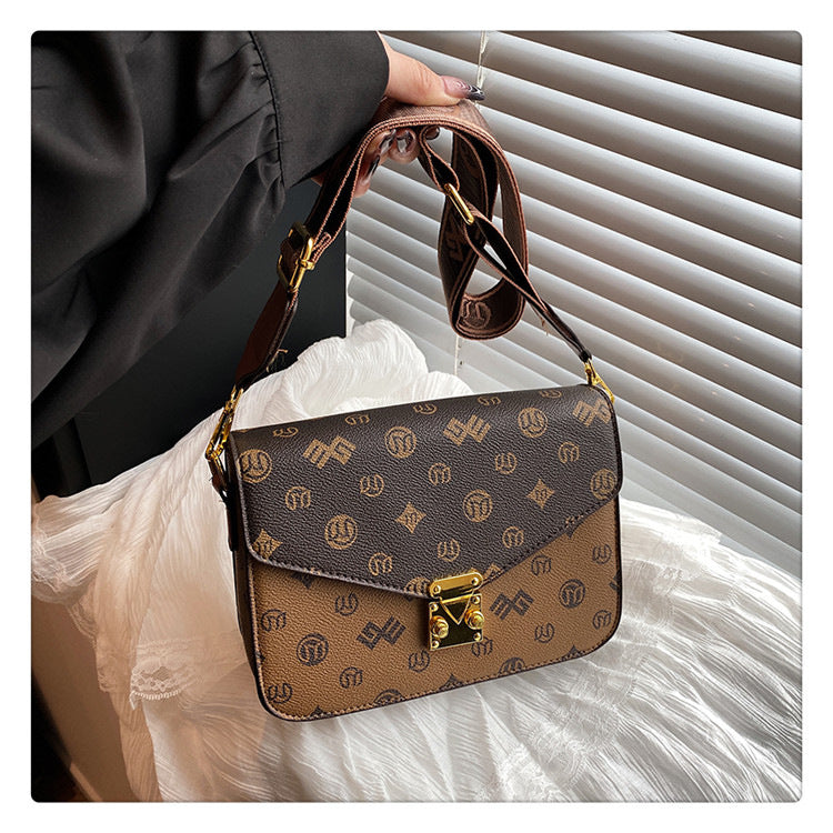 Retro small square bag hand-held shoulder bag