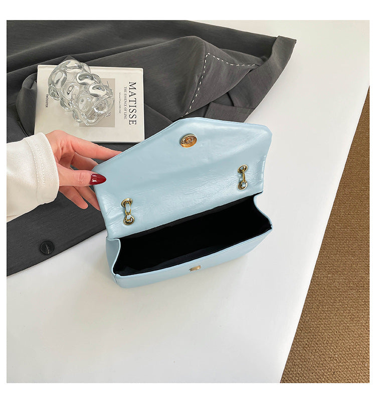 # Lambskin Textured Cloud Shoulder/Crossbody Bag