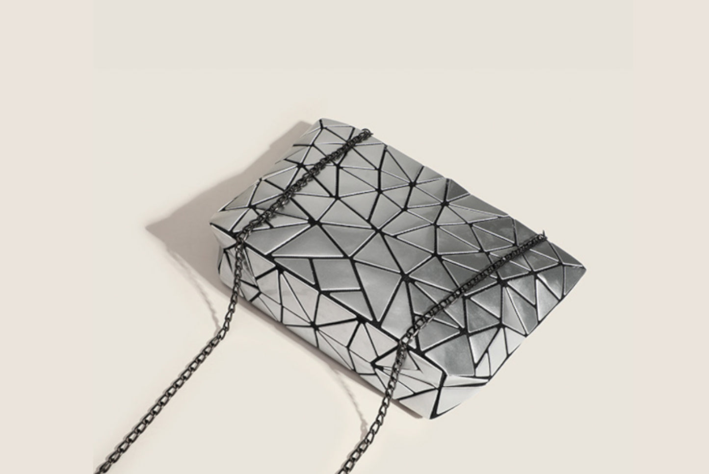 Simple Triangular-Patch Women's Bag