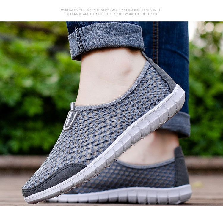 Men's Summer Breathable Hollow-Out Mesh Shoes