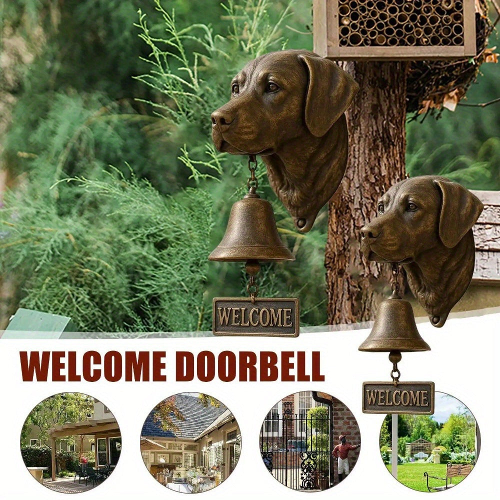 # Retro Gold Animal-Shaped Doorbell Pendant