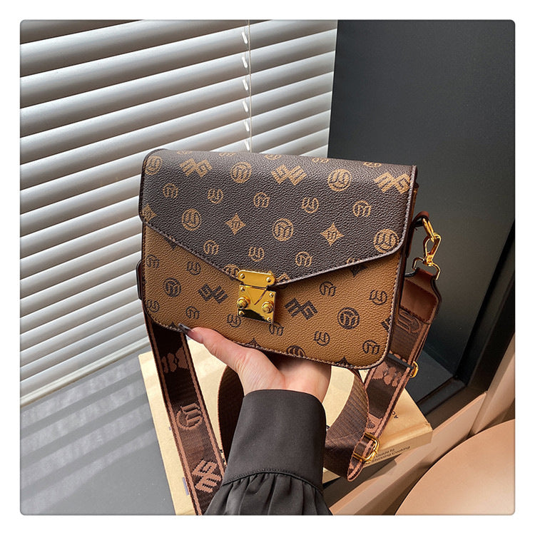 Retro small square bag hand-held shoulder bag