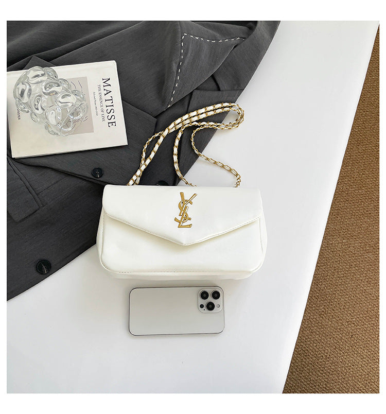# Lambskin Textured Cloud Shoulder/Crossbody Bag