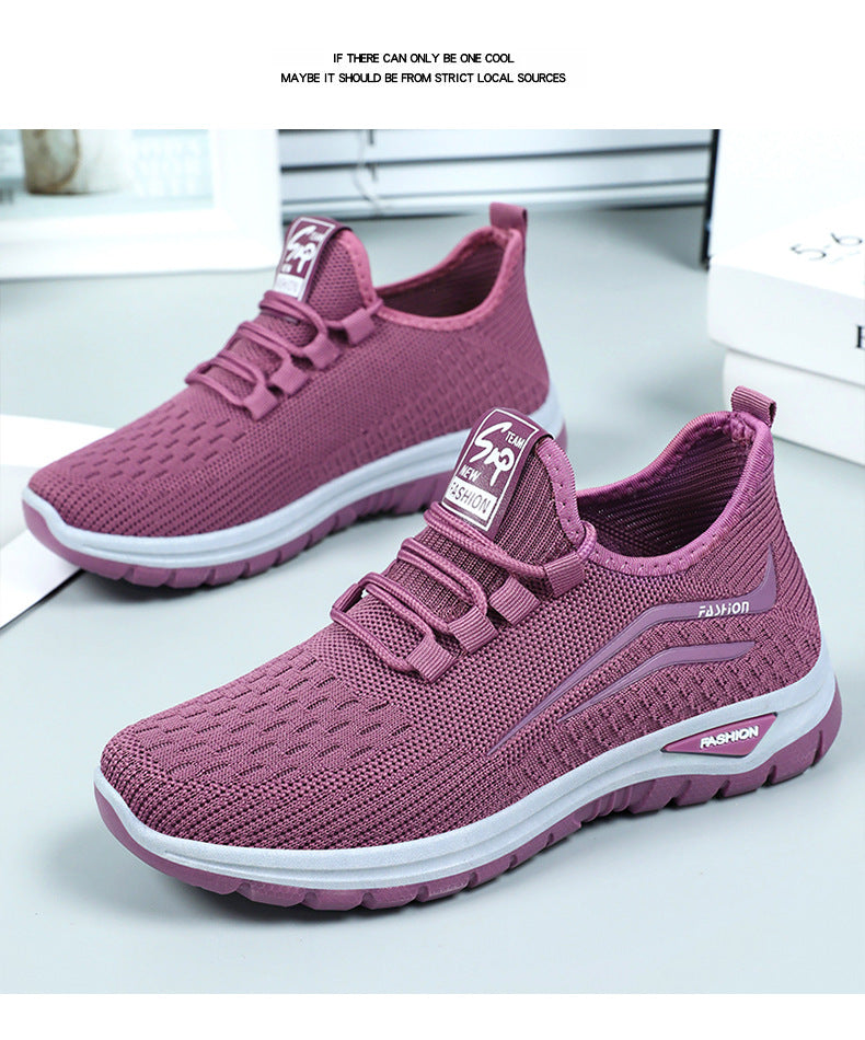 Women's Platform Flyknit Casual Sneakers