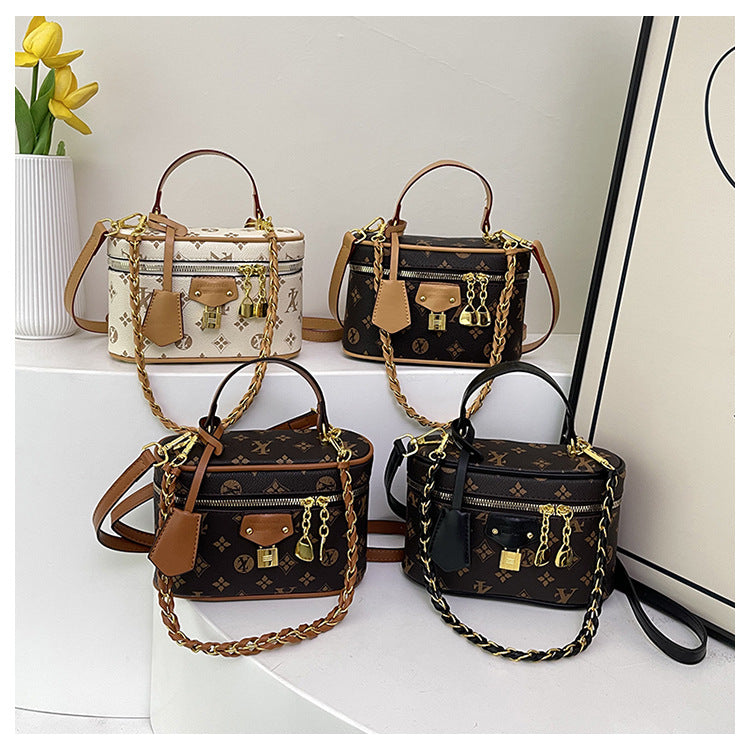 Retro Print Box Bag