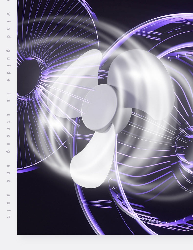 # Rotating Desk Lamp Fan