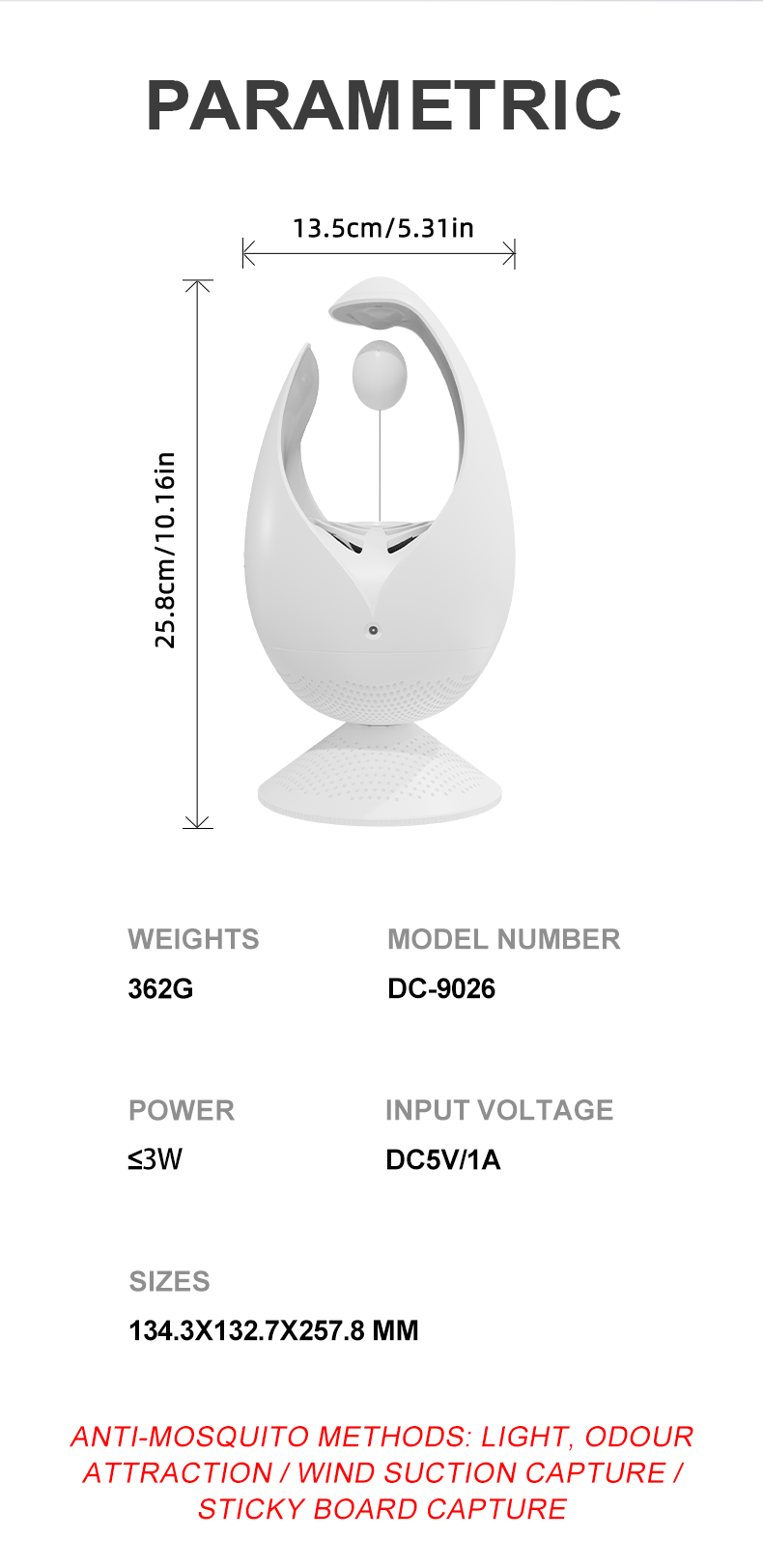 Suction-type Mosquito Killer Lamp