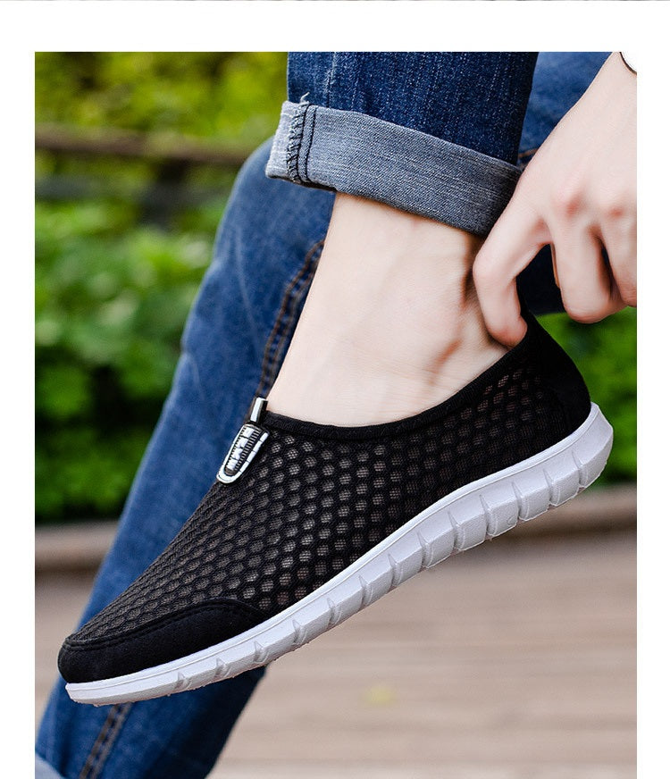 Men's Summer Breathable Hollow-Out Mesh Shoes