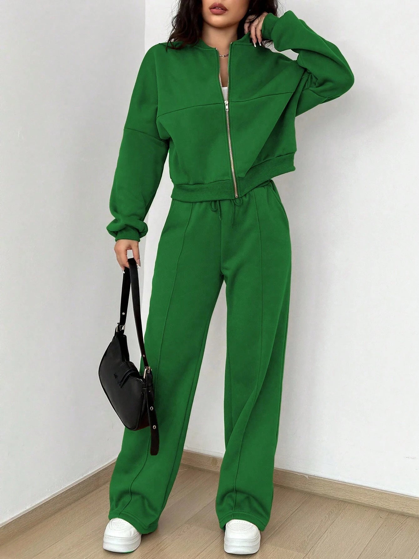 **Trendy Cardigan Slim Fit Two-Piece Set for Women**